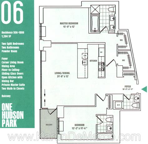 one hudson park edgewater nj floor plans
