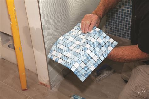 one inch glass tiles on a sheet