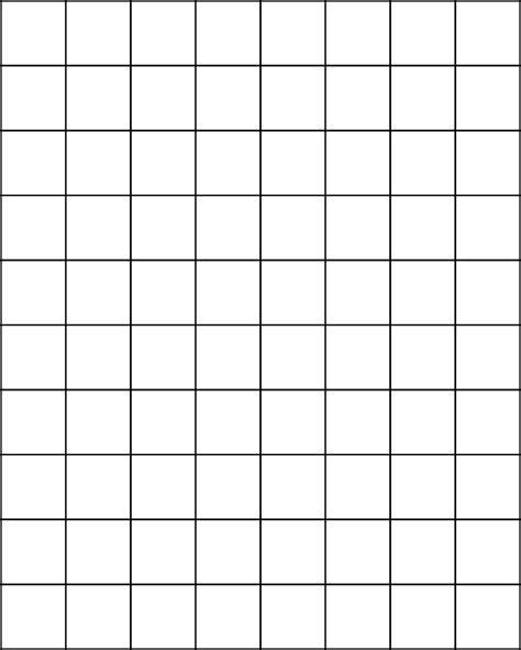 One Inch Graph Paper