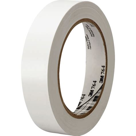 one inch wide 3 m white vinyl tape