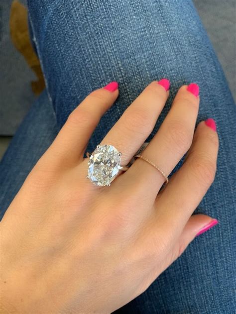 one large diamond engagement ring