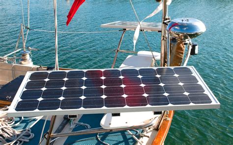 one large or multiple solar panels cruising sailboat