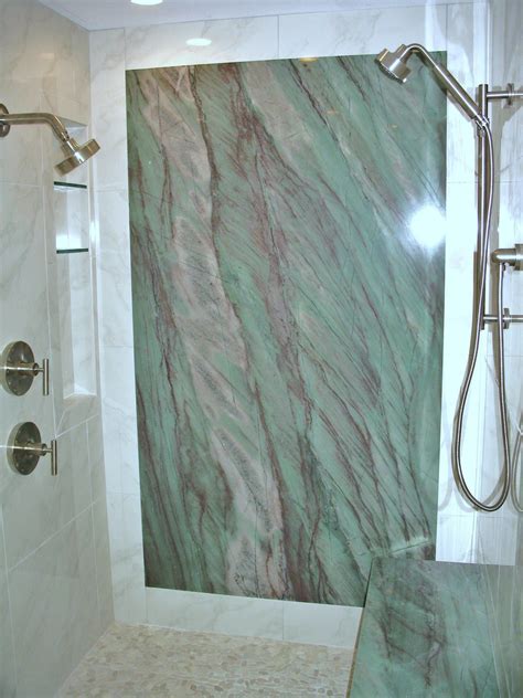 one large sheet of marble for bathroom fllor