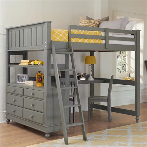 one level bunk bed