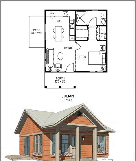 one level tiny house floor plans