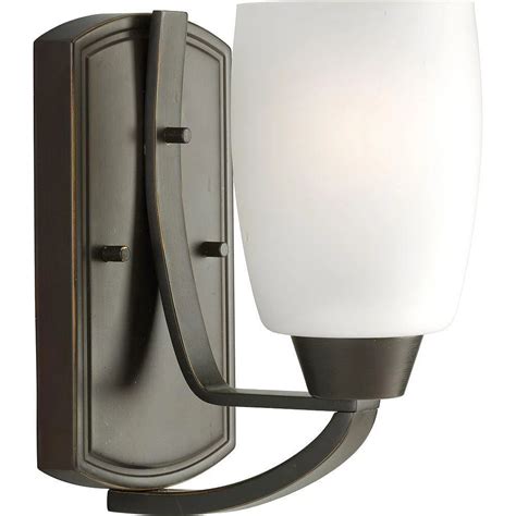 one light bronze wall sconce