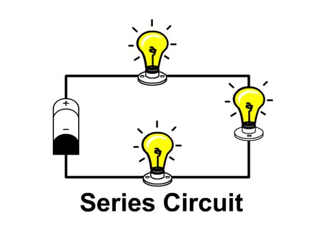 one light bulb in series circuit