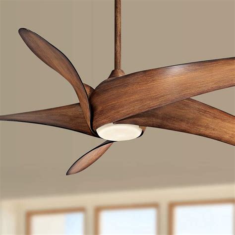 one light distressed koa ceiling fan