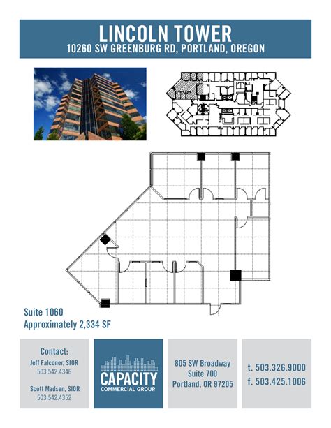 one lincoln tower floor plans