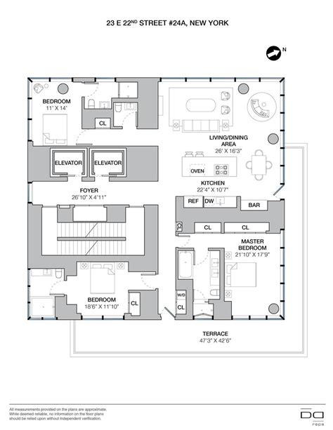 one madison park condo floor plans