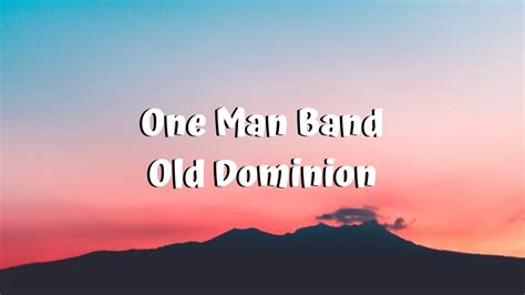 one man band song lyrics