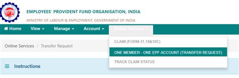 one member one epf account transfer