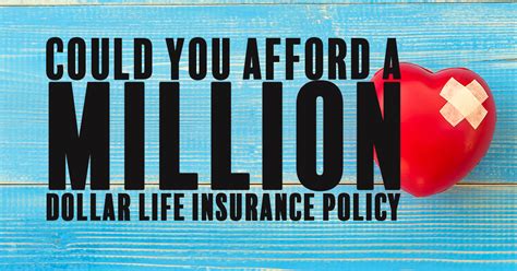 one million dollar life insurance policy cost