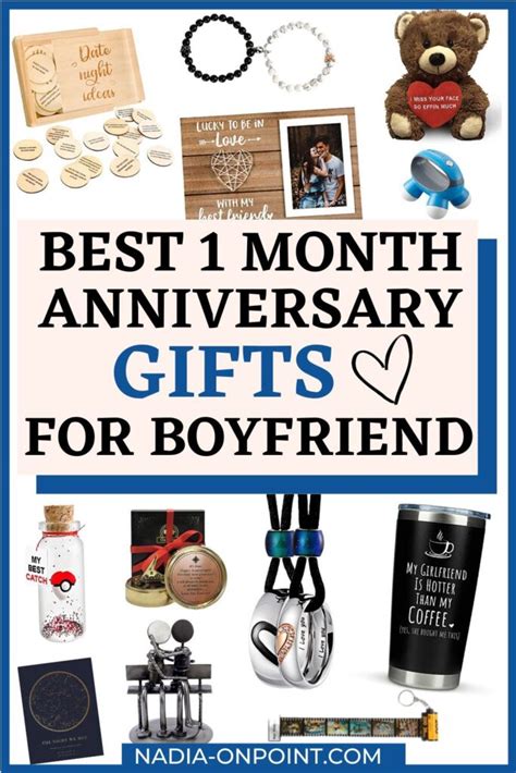 one month anniversary gifts for him