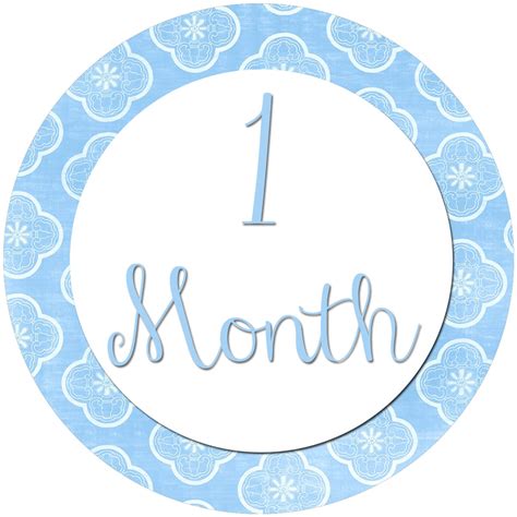 one month baby sticker