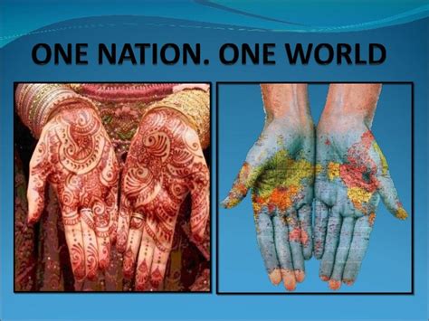 one nation one world