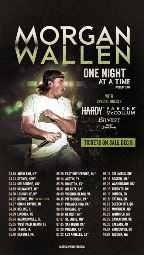 one night at a time world tour tickets