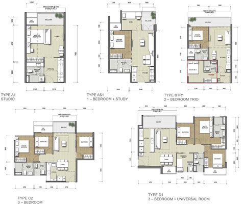 one north residences floor plan