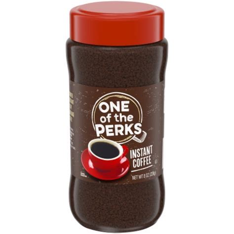 one of the perks instant coffee