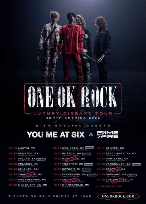 one ok rock concert setlist