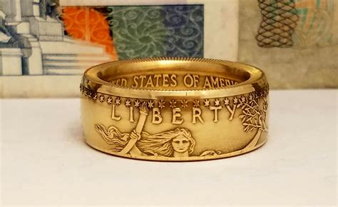 one ounce gold coin ring