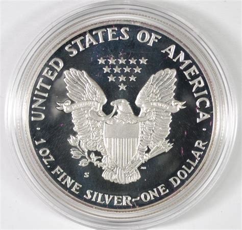 one ounce proof silver bullion coin 1986