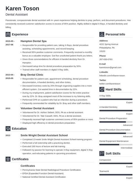 one page resume examples