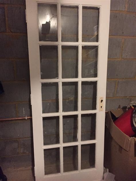 one pane glass door