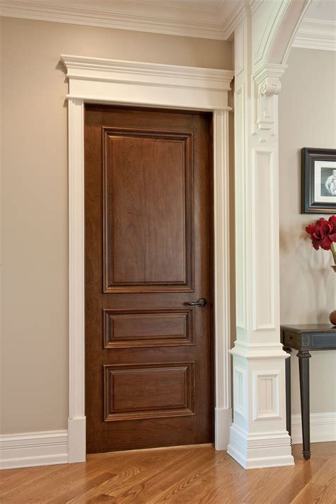 one panel interior wood door