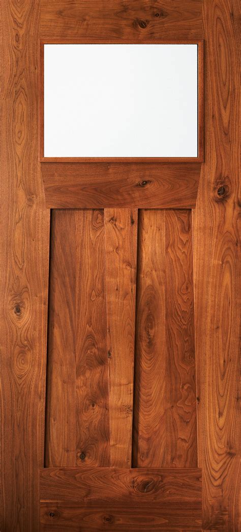 one panel oak doors