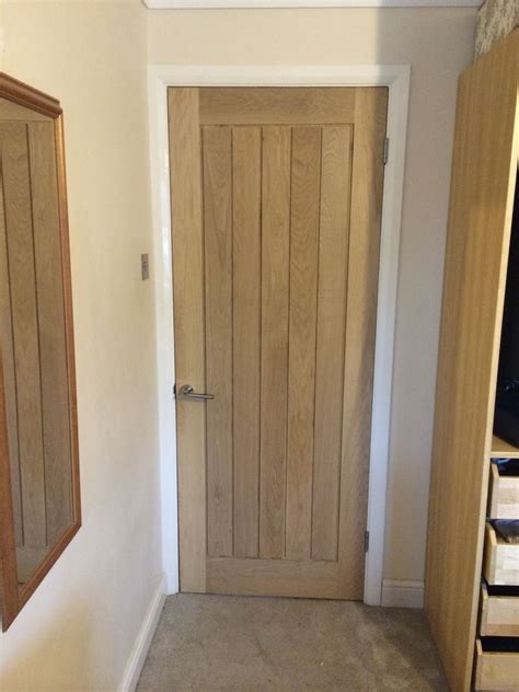 one panel oak doors