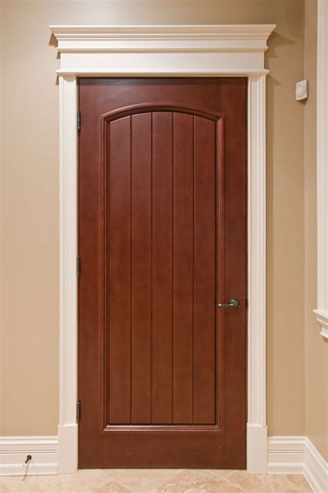 one panel solid wood door