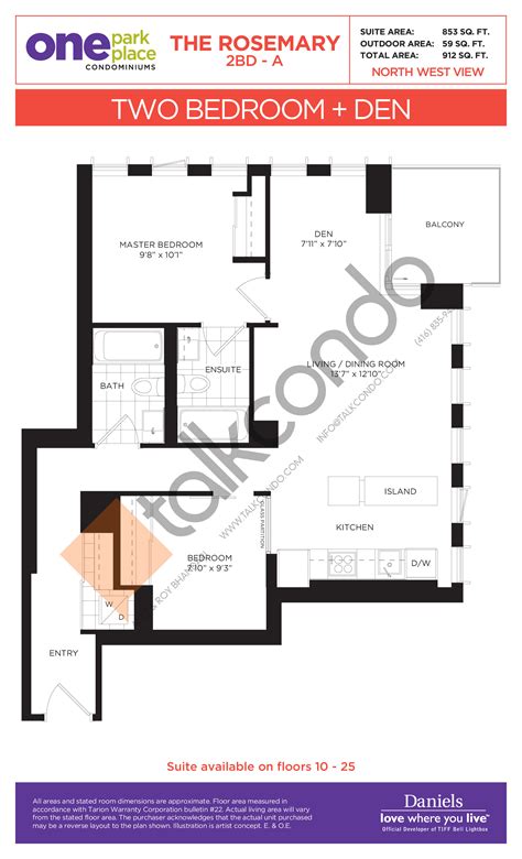 one park place north tower floor plans