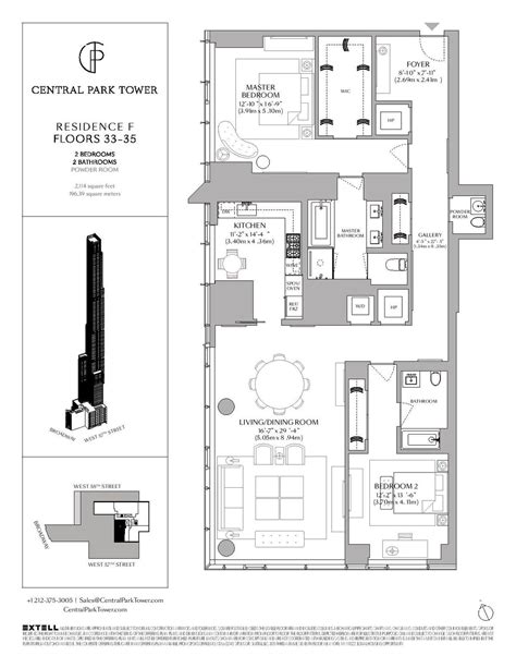 one park place south tower floor plans