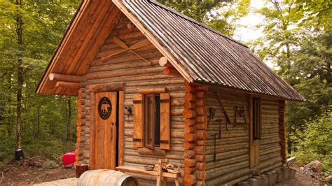 one person log cabin