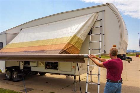 one person rv awning fabric replacement