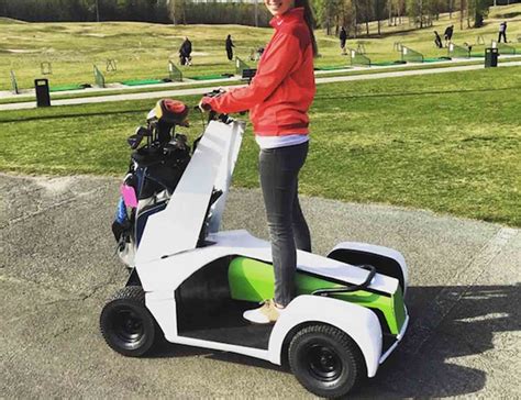 one person stand up electric golf cart