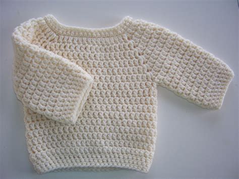 one piece baby sweater crochet pattern