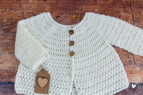 one piece baby sweater crochet pattern