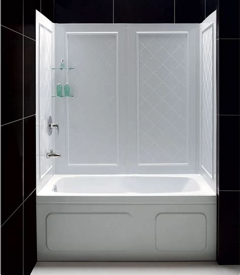 one piece bathtub shower combo 54 inch
