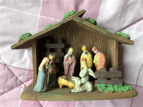 one piece ceramic nativity