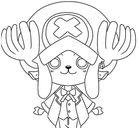 one piece chopper coloring page