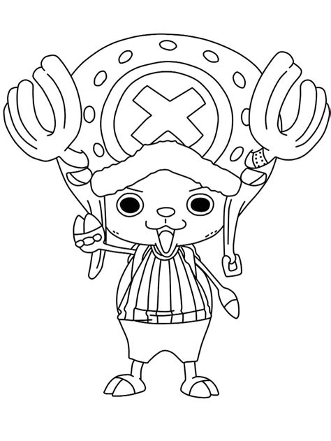 one piece chopper coloring pages