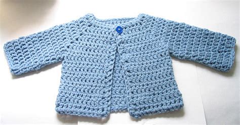 one piece crochet baby sweater pattern free