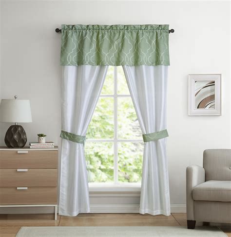one piece curtain with valance