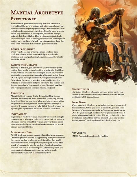 One Piece Dnd Executioner