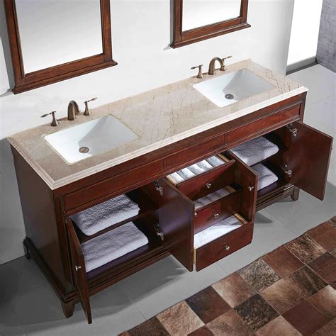one piece double sink vanity top