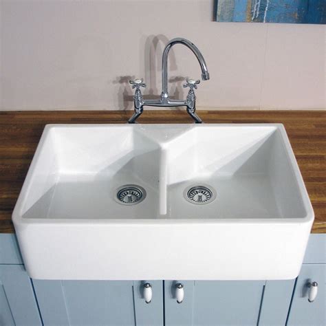 one piece double sink