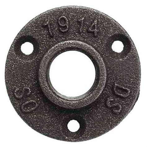 one piece floor plates cast iron flange with holes for fasteners