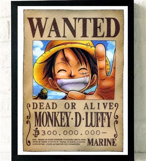 one piece framed poster